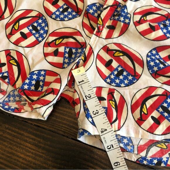 Vintage Flag 4th off July Shorts Men’s L Joe Boxer Patriotic Smile Graphic Glow - Picture 5 of 11